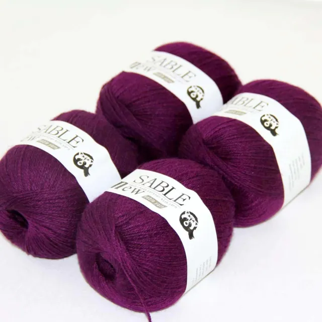 Sale 4X50gr Balls Super Warm Pure High Cashmere Blankets Rugs Crochet Yarn 21