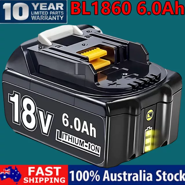 6.0Ah Battery 18V 18 Volt for Makita LXT BL1830 BL1850 BL1860 LITHIUM 194309-1