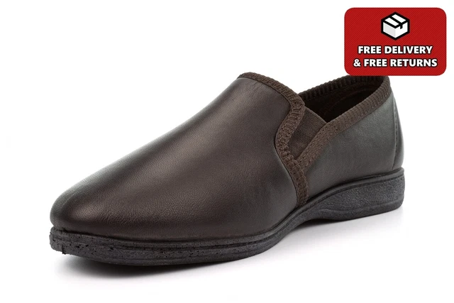 Pantofole slip on da uomo pantofole in pelle da ragazzo pantofole in pelle