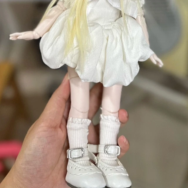 1/6 BJD Doll Ball Jointed Kids Gift Pretty Girls Full Set Eyes Dress Makeup Toys 3