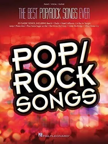 The Best Pop / Rock Songs Ever Piano Vocal Guitar Classic Songs Music Book - S5