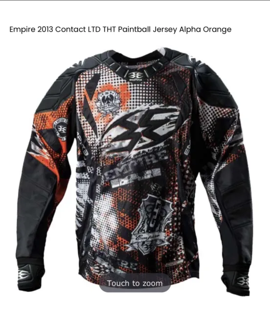 Empire 2013 Contact LTD THT Paintball Jersey Alpha Orange Size XL