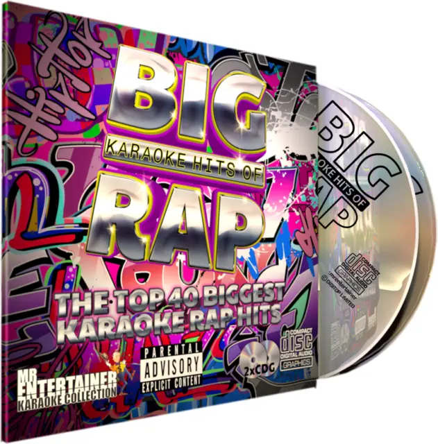 Rap Karaoke. Mr Entertainer Big Hits Double CD+G/CDG Disc Set. Hip Hop