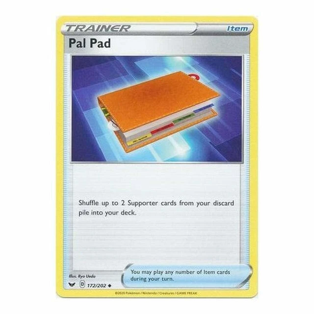 Pal Pad - 172/202 - Uncommon - Sword & Shield Base - POKEMON - NM/M
