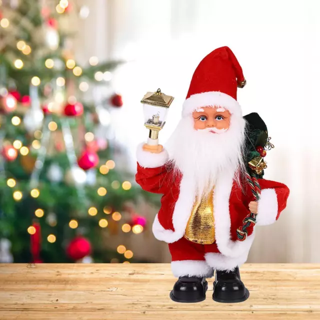 NOLITOY 5 Pièces Père Noël Électrique Le Père Noël Qui Secoue La Tête  Chanter Des Jouets