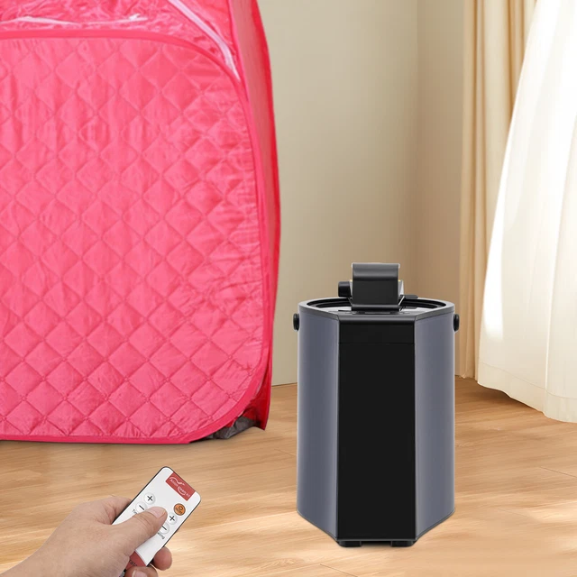 Portable 3L Sauna Steamer Machine - 1000W, 9 Temp Levels, 90 Min Timer, Remote Control - For Home Spa & Steam