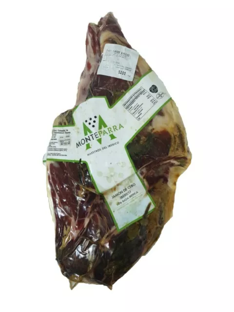 Centro de Jamón ibérico Cebo Monteparra sin hueso 4,5 Kg Ham, Schinken, Presunto