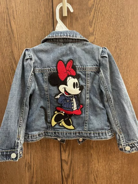 4t Gap Disney Jean Jacket Minnie Mouse Toddler Girl Denim Limtd Edition