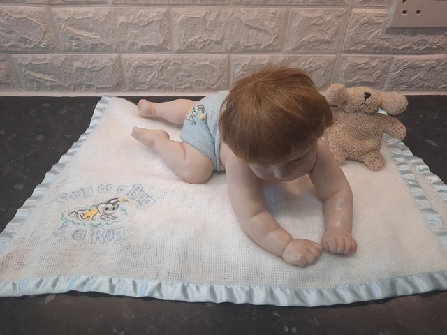 TITUS TOMESCU Crawling Baby Boy Porcelain Doll TITUS TOMESCU Crawling Baby Boy Porcelain Doll
