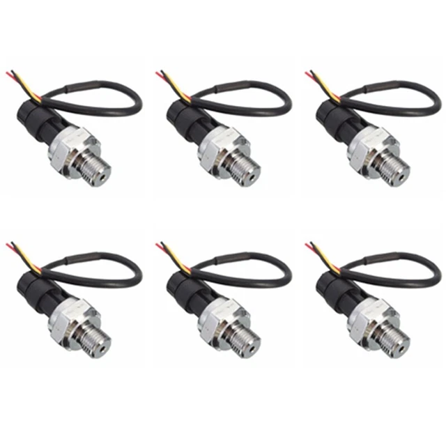 6X Pressure Sensor Sensor 5V 0-1.2Mpa Fuel for Gas Water Air E7J55655