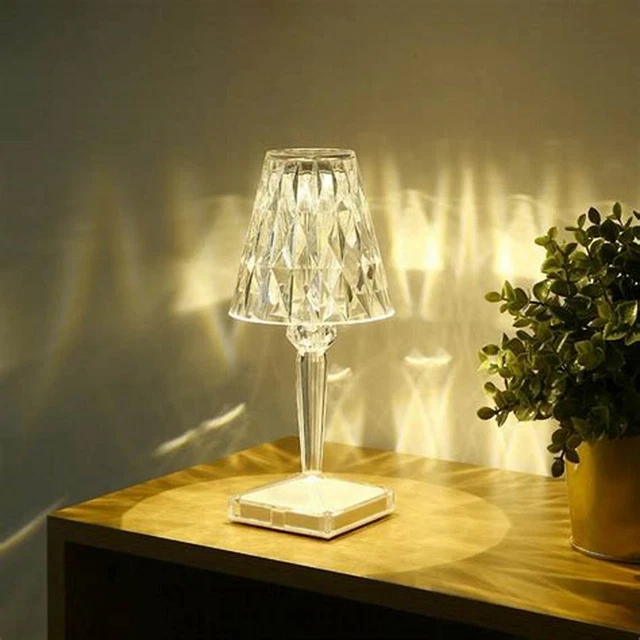 Variateur de lumière de contrôle tactile de lampe de table décorative à...