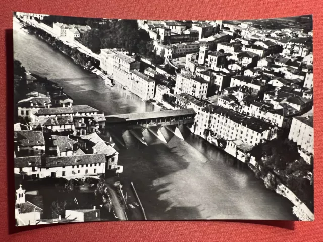 Cartolina - Bassano del Grappa ( Vicenza ) - Vecchio ponte sul Brenta - 1962