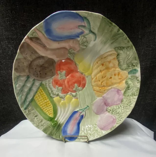 Vintage 1986 Fitz And Floyd Vegetable Garden Large Serving Bowl Platter 14”