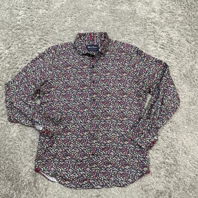 Robert Graham Button Up Shirt Mens L Modern Americana Multicolor Long Sleeve