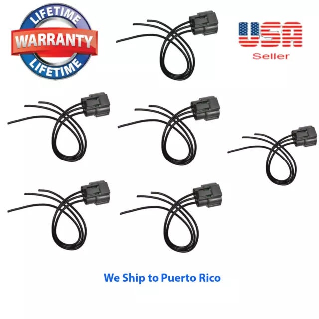 6 CONNECTORS for Ignition Coils fits Camry Avalon Rav4 Sienna Venza RX350 ES350