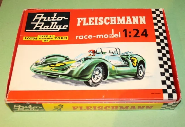 Leerverpackung Rennbahn Bausatz 1/24 Fleischmann Lotus rar selten