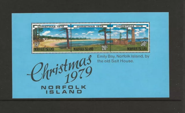 1979 Norfolk Island Christmas Minisheet SG MS233 Unmounted mint