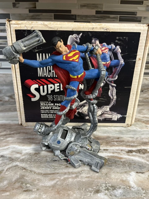 1998 DC Comics SUPERMAN Man VS Machine Ltd Ed 12” Statue Marquette - Read Desc!! 1998 DC Comics SUPERMAN Man VS Machine Ltd Ed 12” Statue Marquette - Read Desc!!