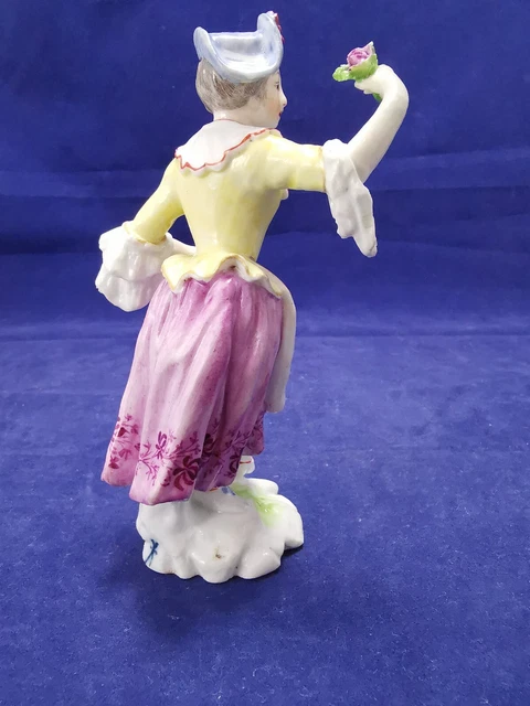 Ancienne paire de statuettes, figurines en PORCELAINE de SAXE 15