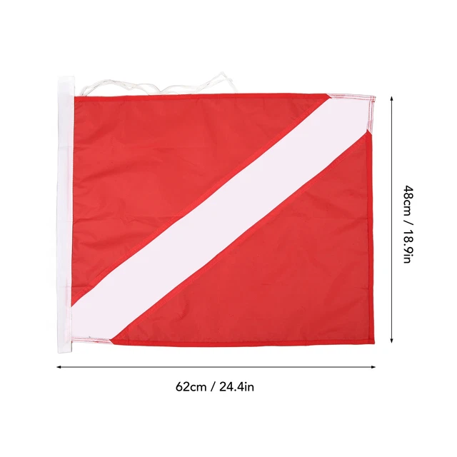 Patch écusson Brodé Drapeau De Plongée Sous-marine - Personnalisation équipement Plongeur - Résistant à L'eau De Mer