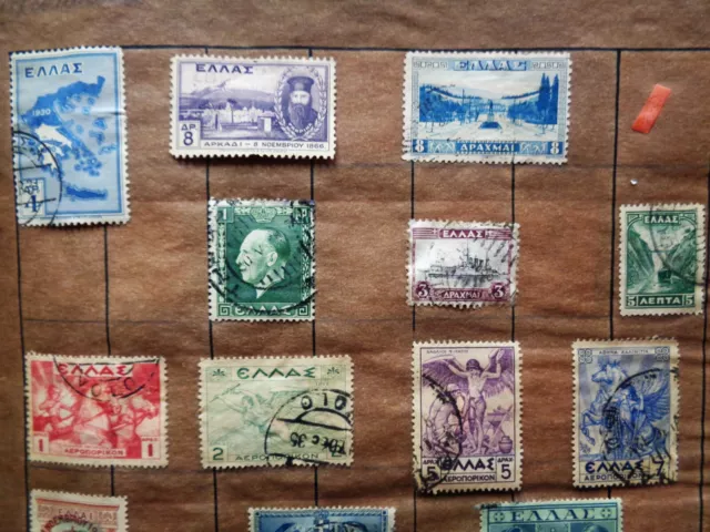 Altes Briefmarken Lot von Griechenland und Kreta
