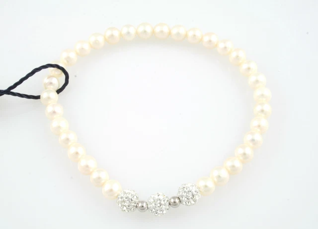 Bracelet Élastique KIOTO Bijoux En Perles Baule De Cristaux Et Sphères Or
