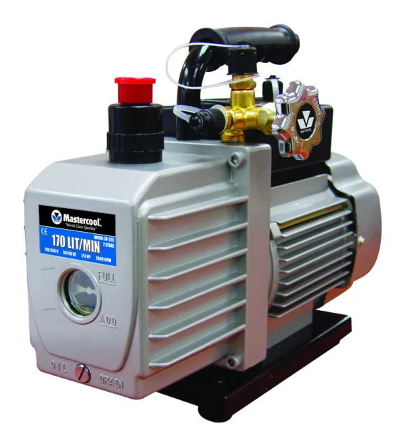 Mastercool Vacuum Pump Air Conditioning 170 litres per min Single Stage 6 CFM