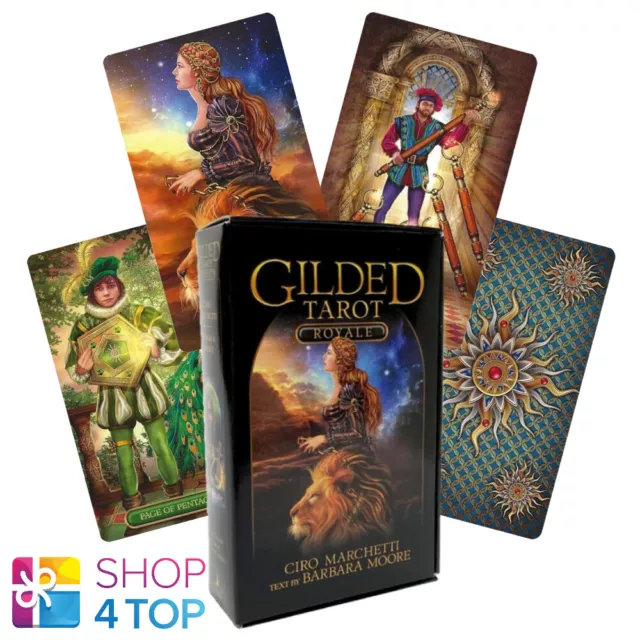 Gilded Tarot Royale Tarjetas Deck Ciro Marchetti Barbara Moore Llewellyn Nuevo