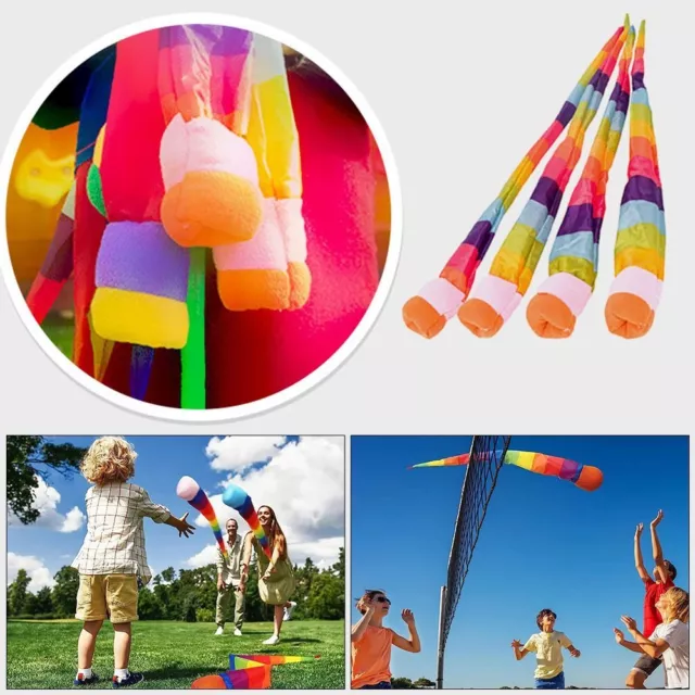 Ribbon Sandbag Rainbow Ball Outdoor Props Hand Throwing Rainbow Ball