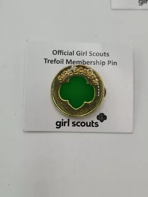 Official Girl Scout Trefoil Membership Pin Contemporary Lot Of 12 New 3