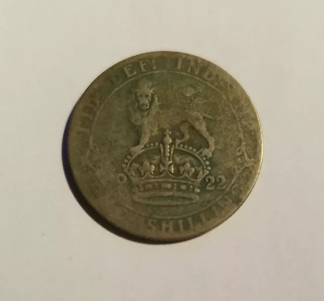 British Shilling - 1922 - King George V