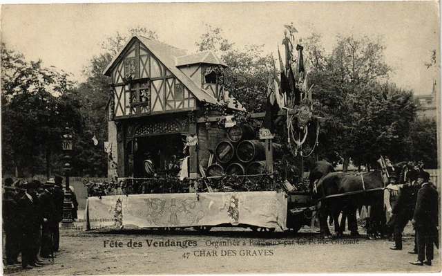 CPA AK Fete des vendanges - Organisée a BORDEAUX par lu petite gironde (192356)