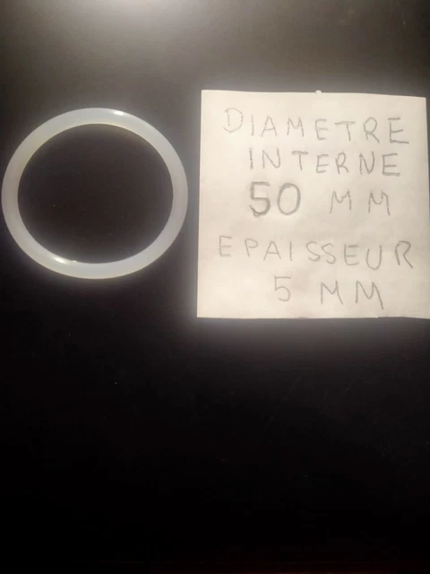 Anneau De Plaisir (cockring) En Silicone Blanc Extensible - Largeur 10 Mm - Neuf