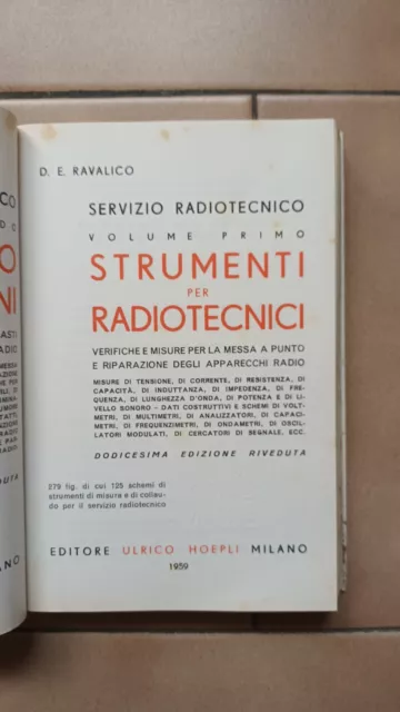 D.E.Ravalico-STRUMENTI per RADIOTECNICI Volume PRIMO dodicesima edizione 1959 3