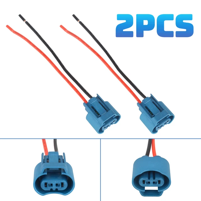 WIRE PIGTAIL FEMALE U 9006 HB4 Two Harness Fog Light Socket Adapter
