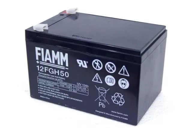 Batteria Fiamm 12Fgh50 12V 12A Hight Rate Ups Gruppo Continuita' Bicicletta Led