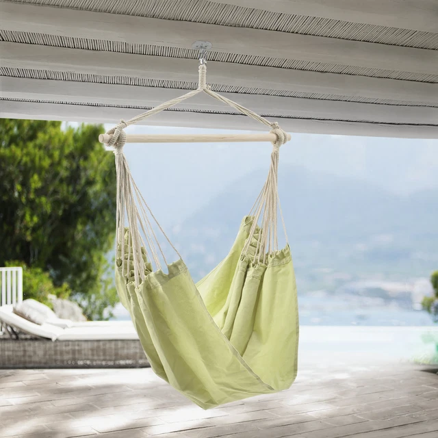B-WARE XXL Hängesessel Hängesitz Hängeschaukel Sessel Hängematte Kamel Beige