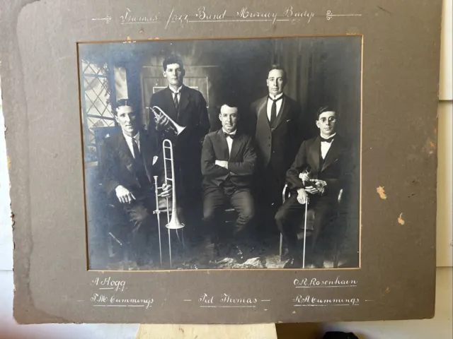 Thomas Jazz Band Murray Bridge - Large Old Portrait Photo - South Australia