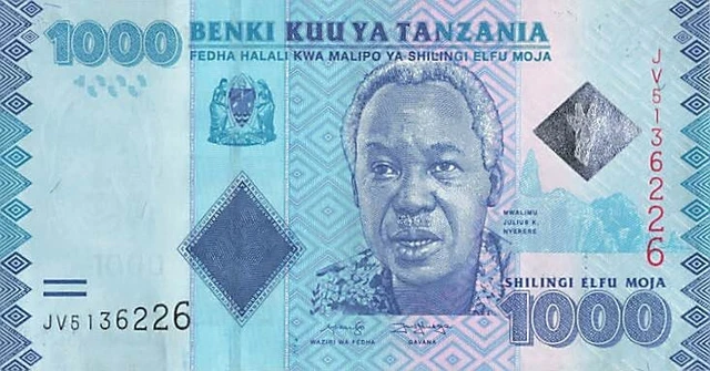Tanzania 1000 Shillings 2010 UNC