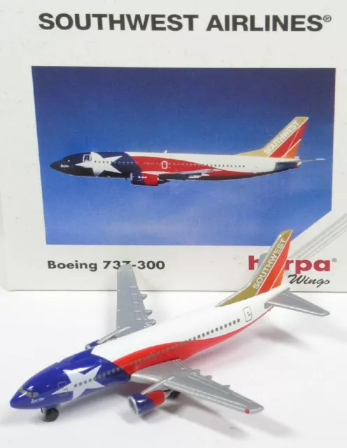 1:500 Boeing 737-300 Lone Star One Southwest Airlines Herpa 500548 neuw.  OVP