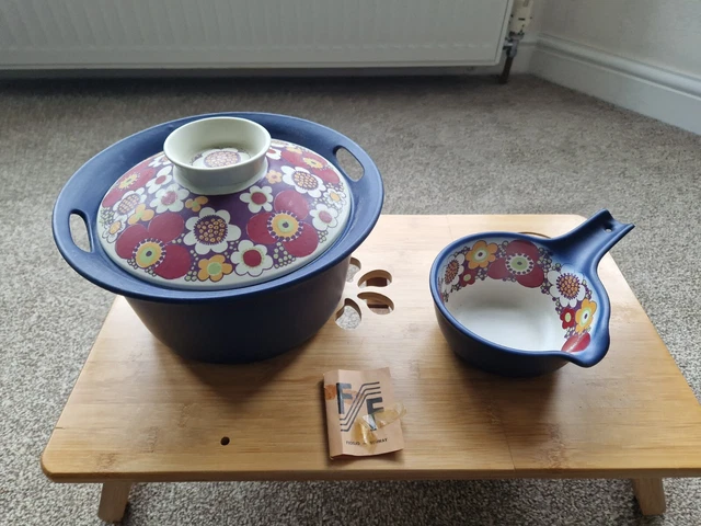 Vintage Figgjo Flint Norway Flameware Turi Design Maja Milk Pan & Casserole Dish