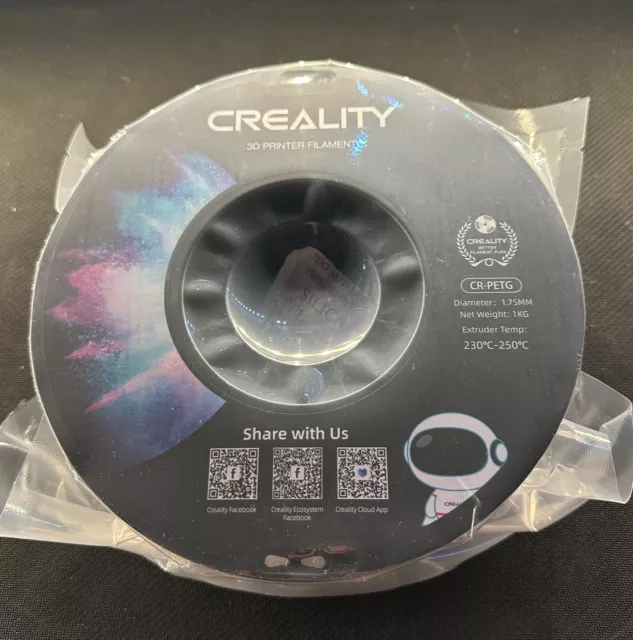 CREALITY Official 3D Printer Filament BLACK PETG Filament 1.75mm