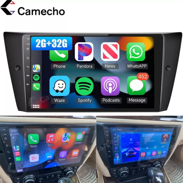 Für BMW 3er E90 E91 E92 E93 Apple Carplay Autoradio Android 13 Navi RDS WIFI BT
