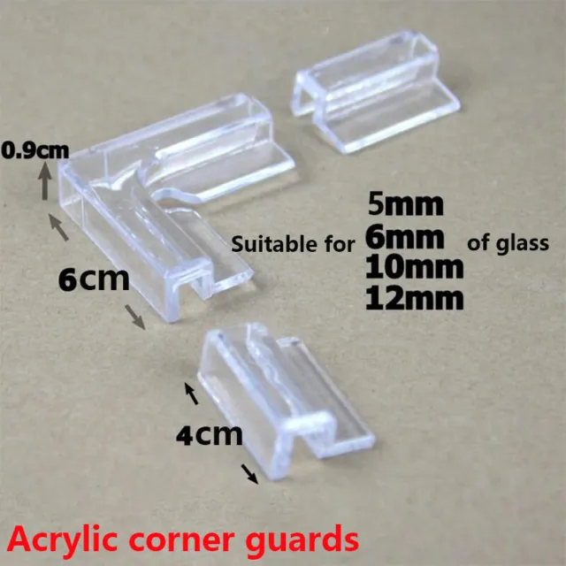 5/6/10/12mm Aquarium Fish Tank Acrylic Clips Glass Cover Support Holders Bracket