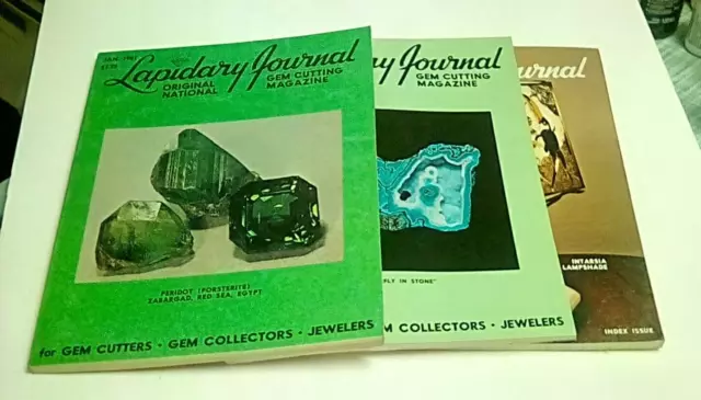 1981 Lapidary Journal Gem Jewelry Magazine January February March Lot (3)