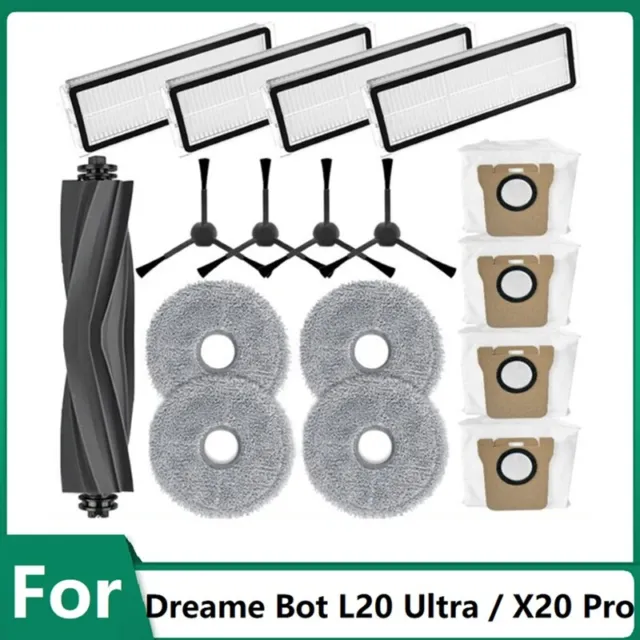 Accessories Kit for Dreame L20 Ultra Robot Vacuum Cleaner 