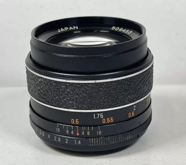 Tomioka Auto Chinon 55mm f1.4 1:1.4 Camera Lens M42 Screw Mount 3