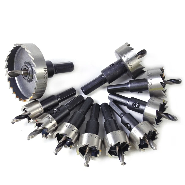 1x  HSS Steel Saw Tip Tipped Drill Bit Hole Wood Alloy Cutter Tool 16-50mm rt