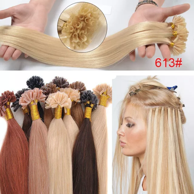 50 100 150 Extensions Kératine A Chaud 100% Naturels Remy 49,60,66 Cm 1G 0.5G Fr