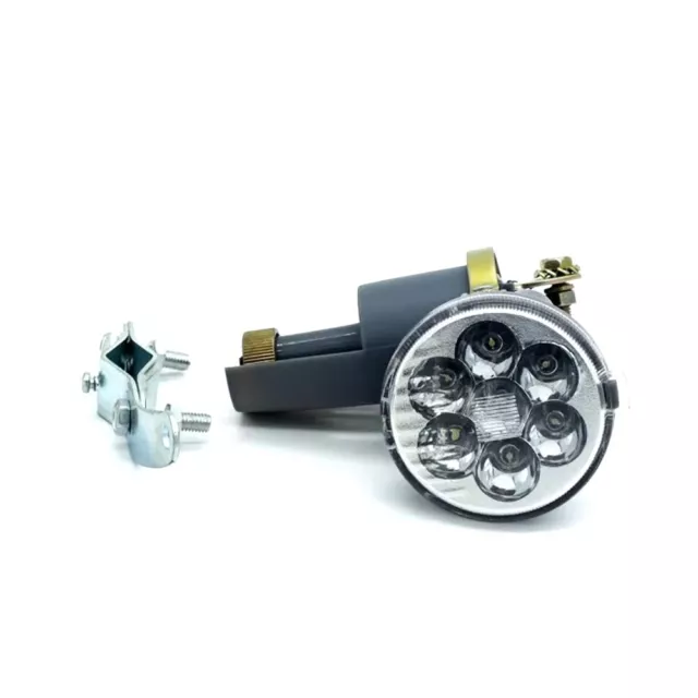 6 LED Bicycle Motorized Bike Friction Generator Dynamo Kit Head Light Lamp